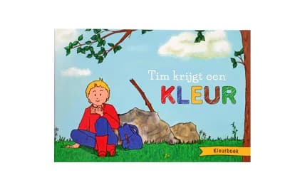 Het kleurboek van Tim ging op reis